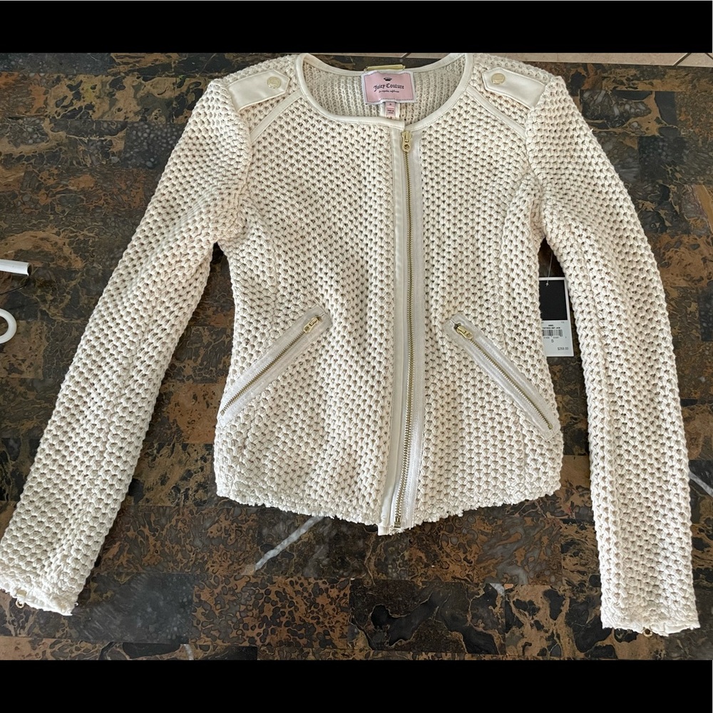 NWT Women’s juicy couture Knit jacket size Small
